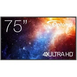 Optoma Monitor Profesional Digital N3751K - Pantalla Digital Táctil 4K UHD 75" - 3840x2160, Android 11, Serie N, 500 Nits, 4GB RAM, 32GB, Compatible WhiteBoard, Gestor de Archivos